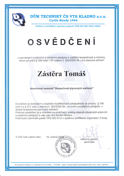 Certifikát